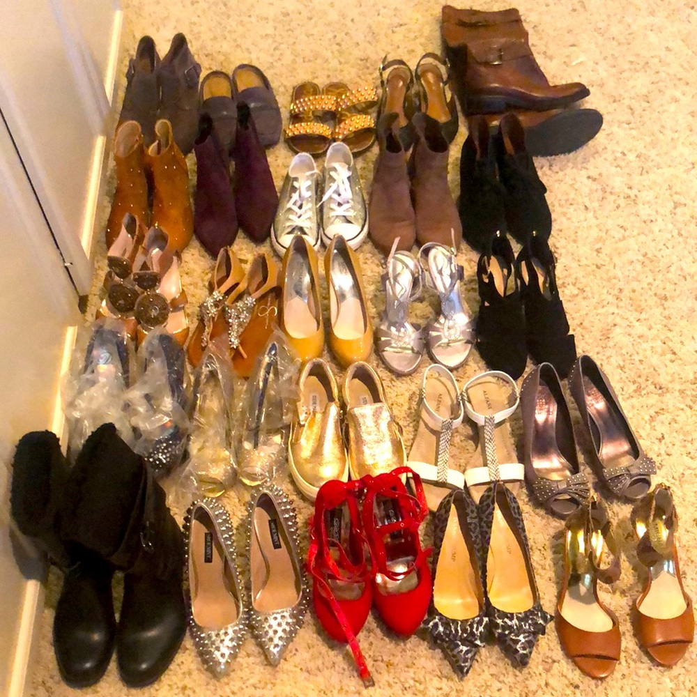 Various brands heels boots pumps wedges size 5 5.5 mostly brand new never worn